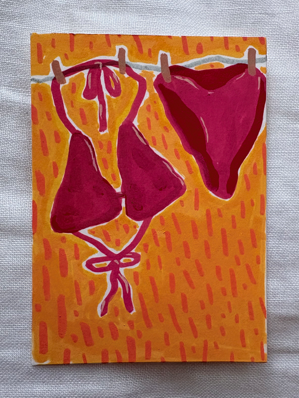 Laundry Day aceo art card