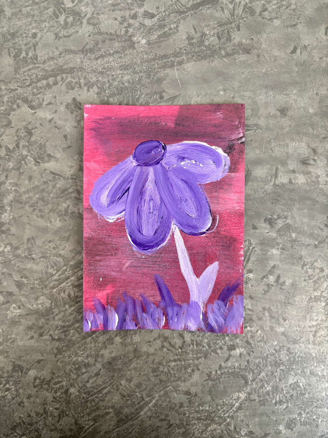 “Pen Pal” Flower Series 4/11 By Allie Grace aceo art card