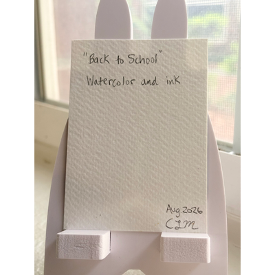 Back to School aceo art card thumbnail 2
