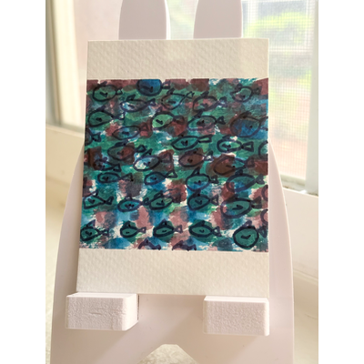 Back to School aceo art card thumbnail 1
