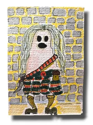 Outlander Series Cards 1-3 Colum Mackenzie, Black Jack with Whip, and Jamie Ghost OOAK By JL Canaday aceo art card thumbnail 3