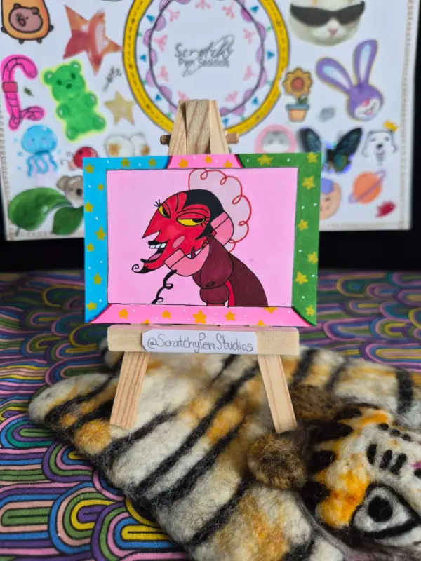 "Him" Fan Art, Power Puff Girls aceo art card