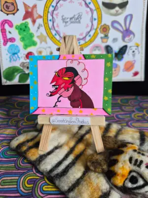 "Him" Fan Art, Power Puff Girls aceo art card thumbnail 1