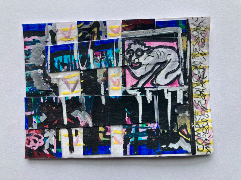 Compression aceo art card