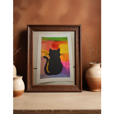 Technicolor Cat aceo art card thumbnail 2