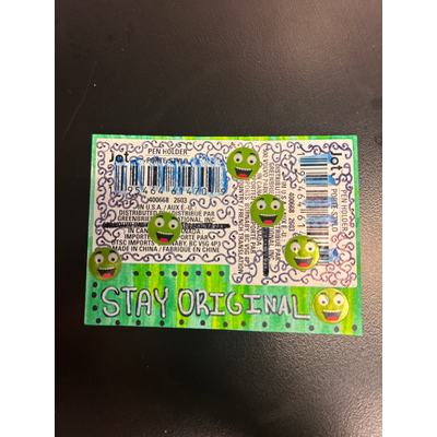 Mixed Media Stay Original ACEO aceo art card thumbnail 1
