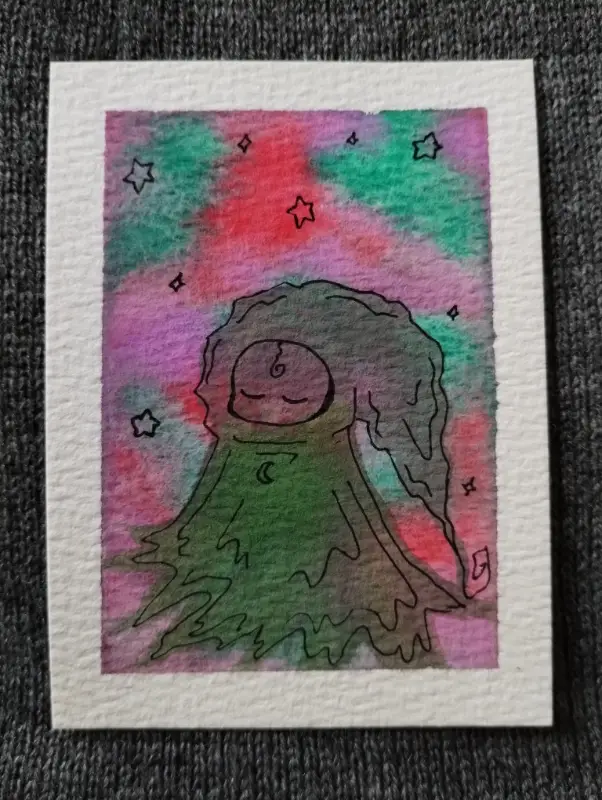 Sleep Spirit aceo art card
