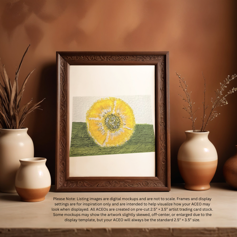 Dandelion aceo art card