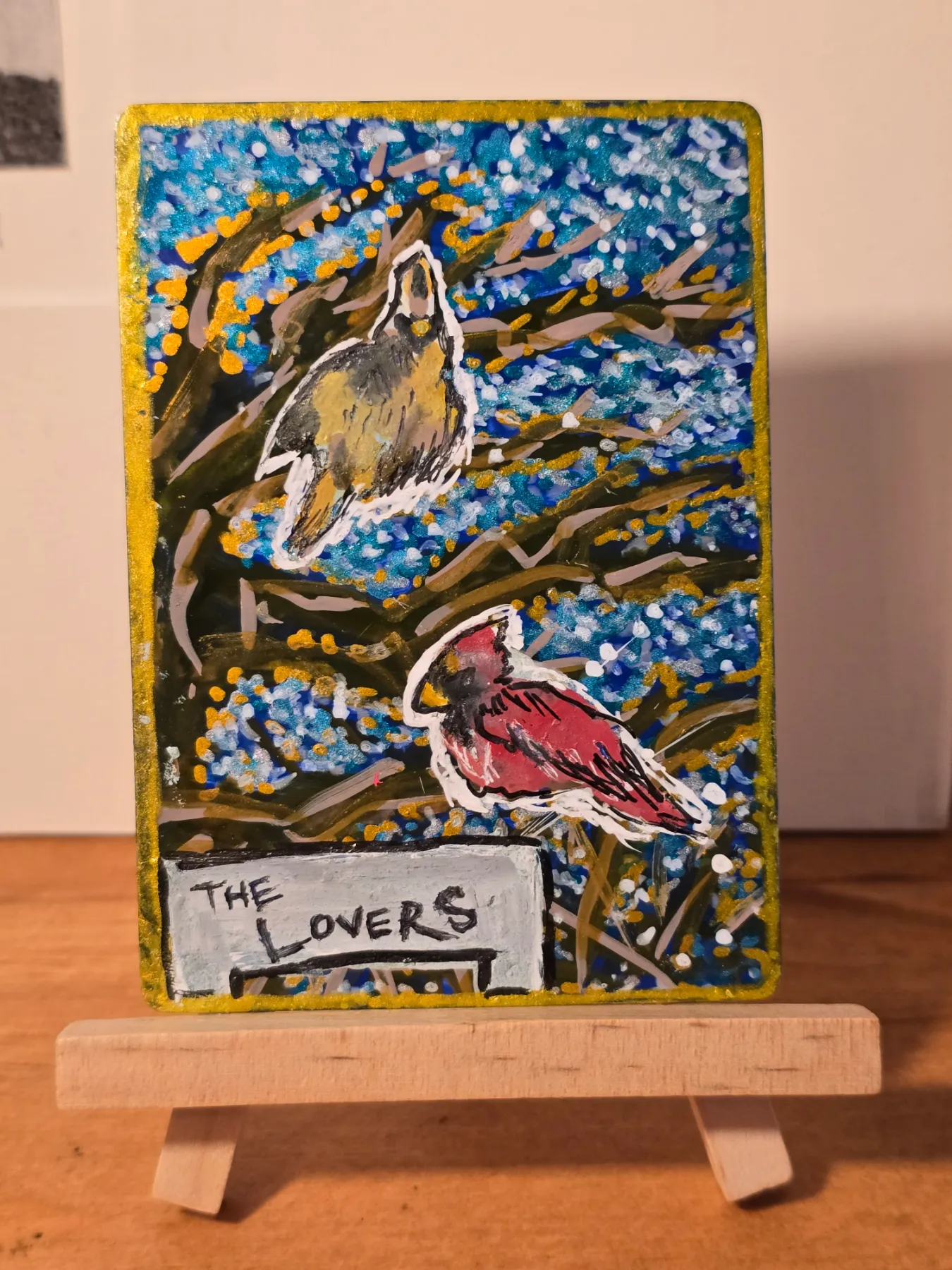 The lovers aceo art card