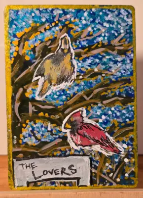 The lovers aceo art card thumbnail 2