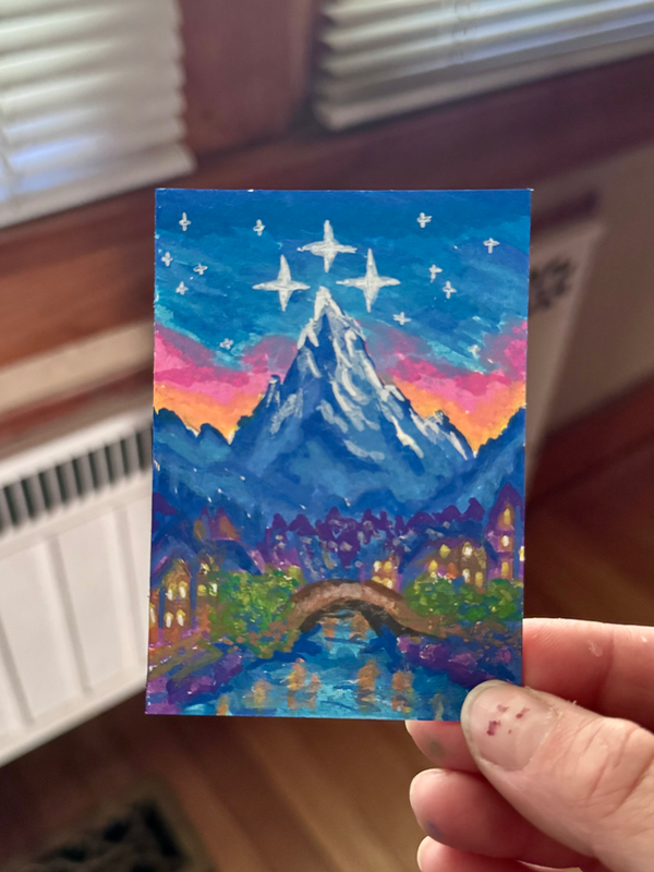 City of Starlight aceo art card