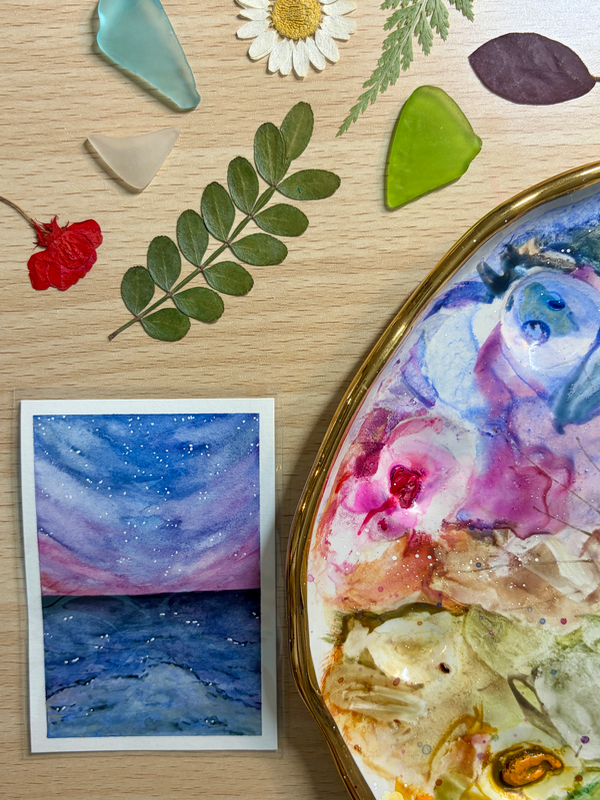 Twilight Tide aceo art card