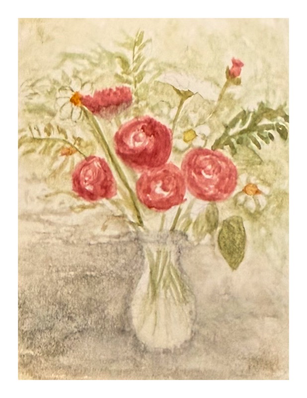 Mama’s Flowers aceo art card