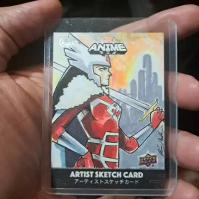 Lady Sif aceo art card thumbnail 1