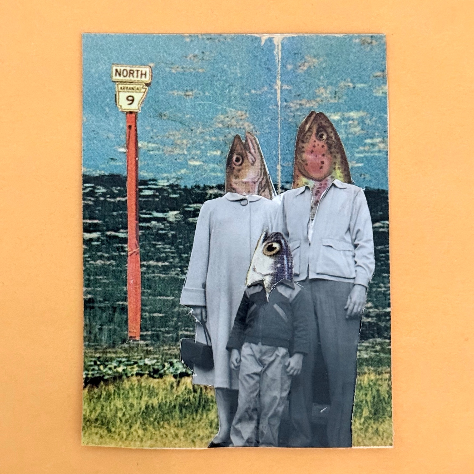 Family Vacation aceo art card