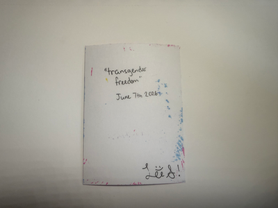 Transgender Freedom aceo art card thumbnail 2