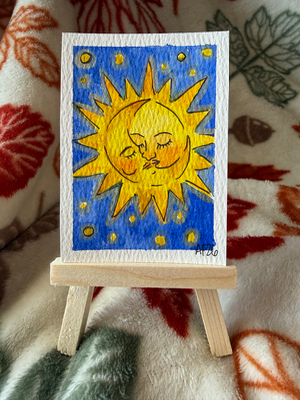 The Lovers aceo art card thumbnail 1