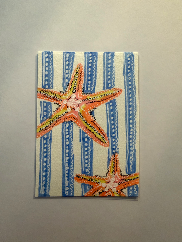 Sea-ing Stars aceo art card