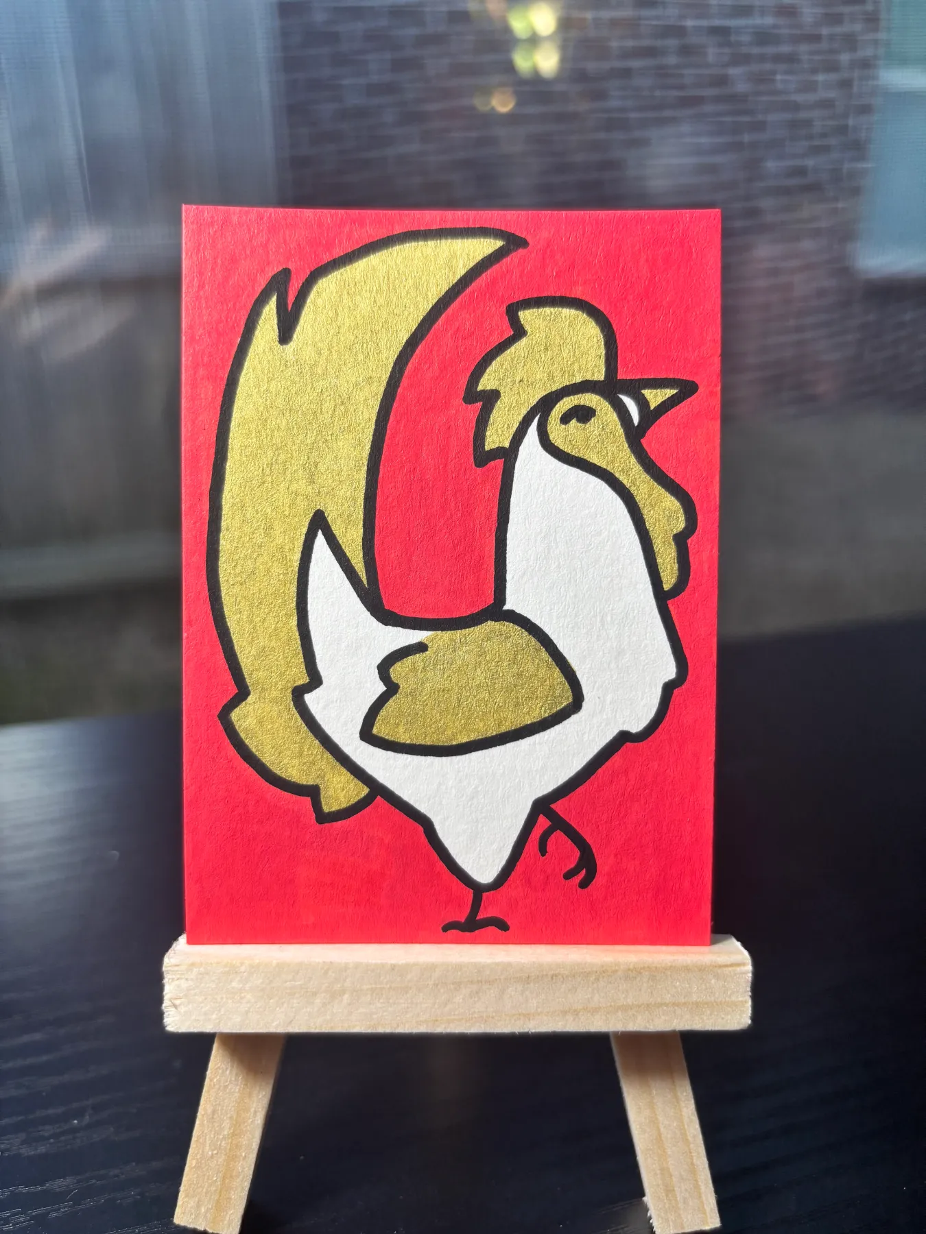 Year of the Rooster - 4 of 12 aceo art card