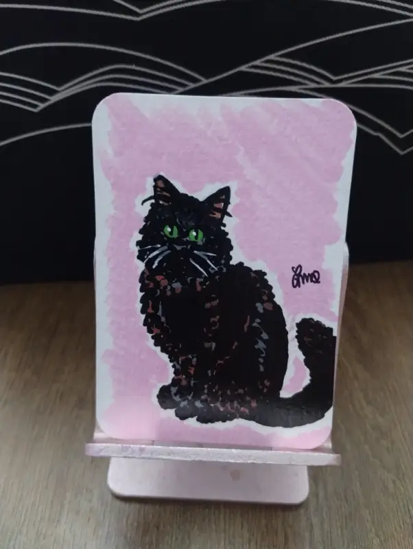 Cats series 6/8 aceo art card