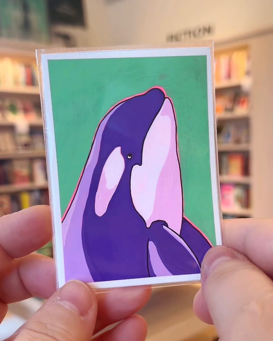 Bubblegum Orca aceo art card