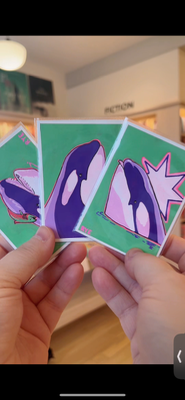 Bubblegum Orca aceo art card thumbnail 2