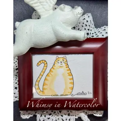 Work Hard aceo art card thumbnail 1