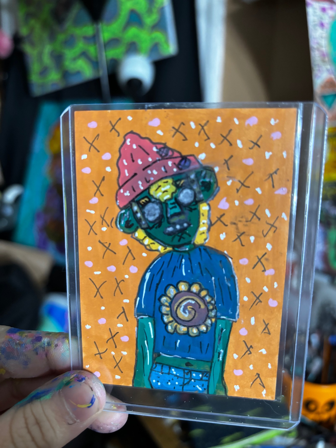 Sunflower Kid aceo art card