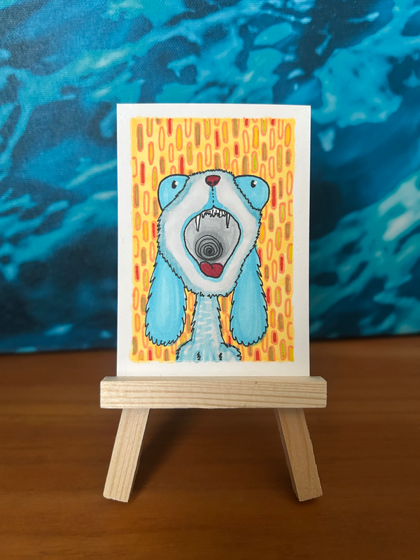 Yappy aceo art card