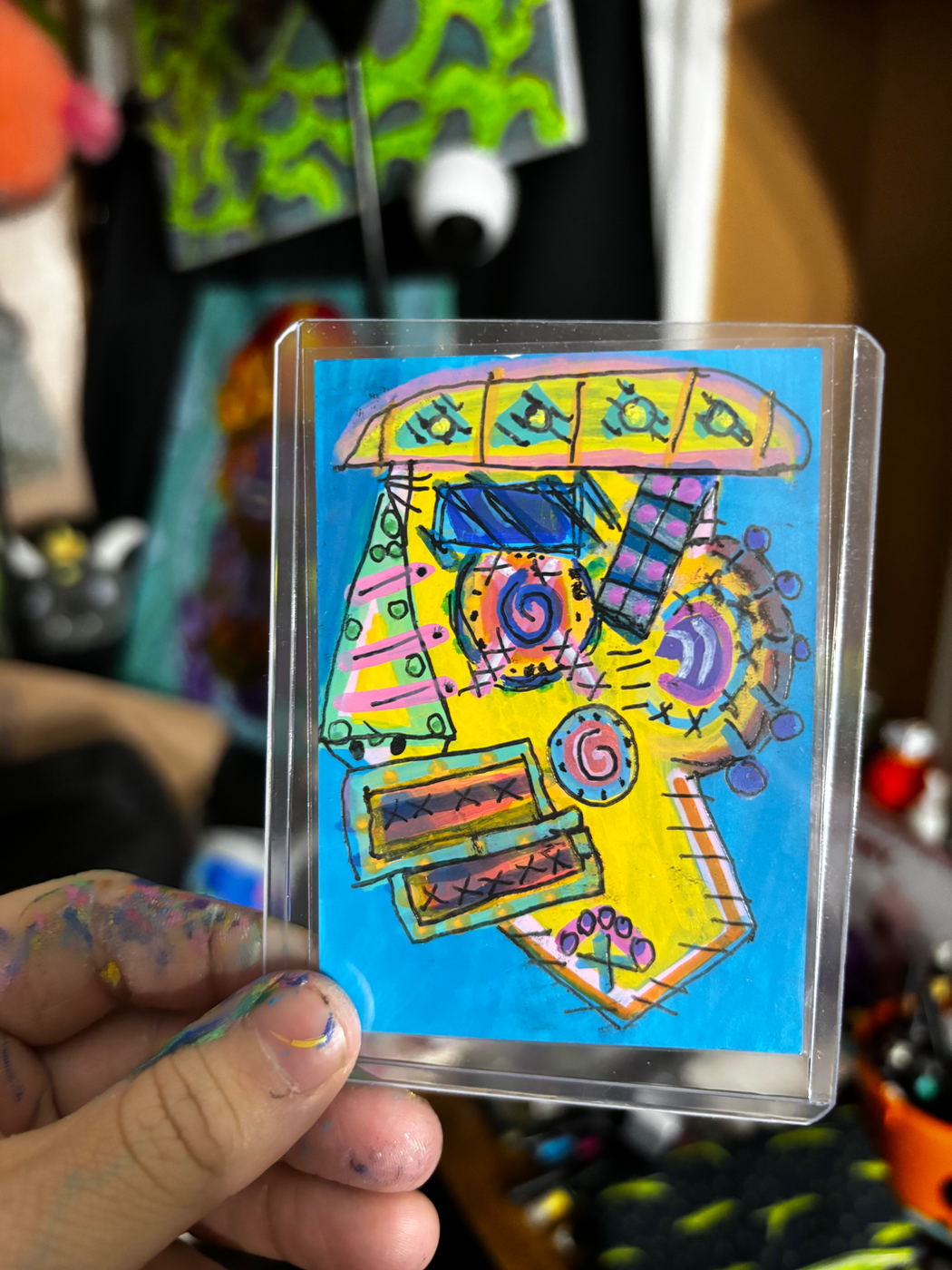 Pocket Ancestor aceo art card