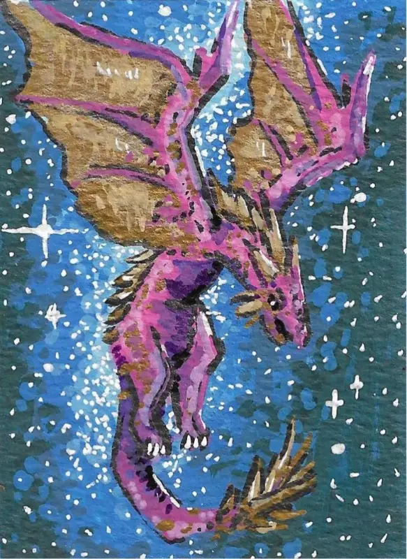 Wyvern's Flight aceo art card