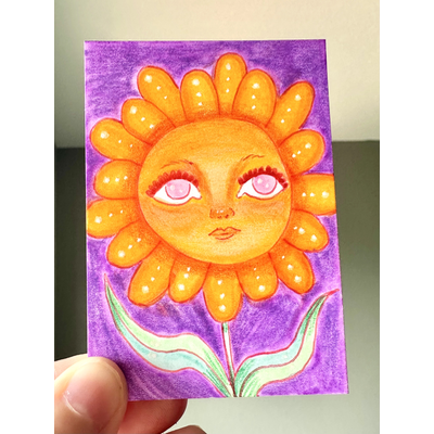 La Flor aceo art card thumbnail 2