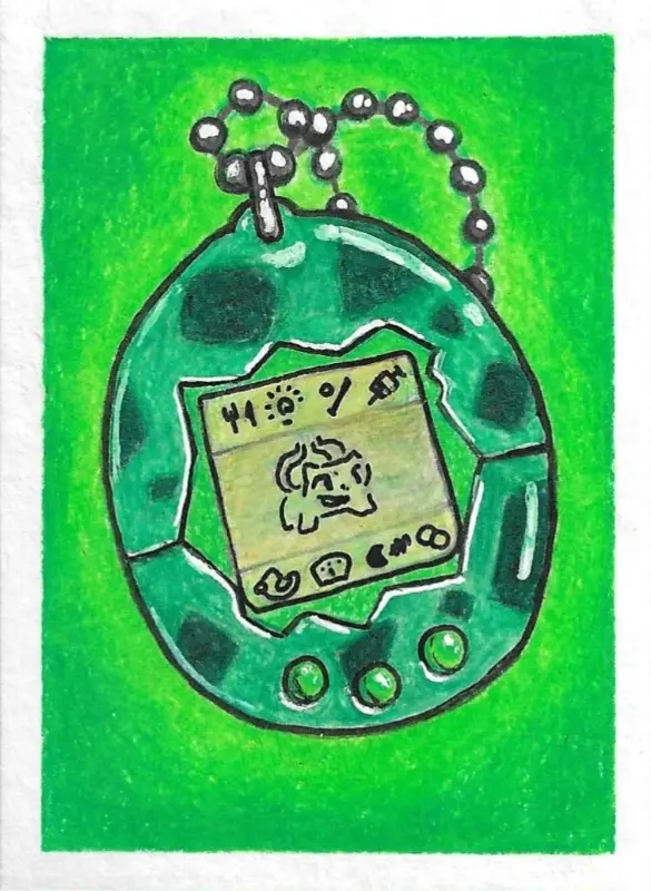 Baby Bulba aceo art card