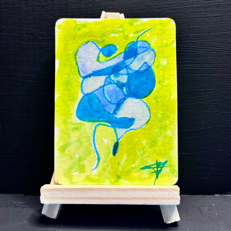 Abstract Heart ACEO by Jadysbel aceo art card