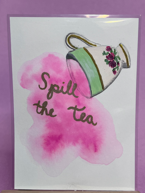 Serving Tea aceo art card