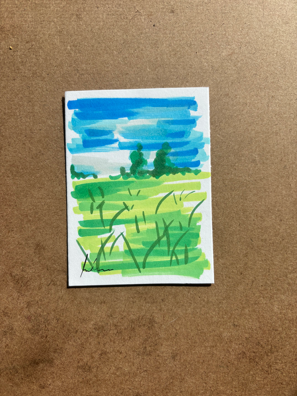 “Landscape: One” 1/5 aceo art card