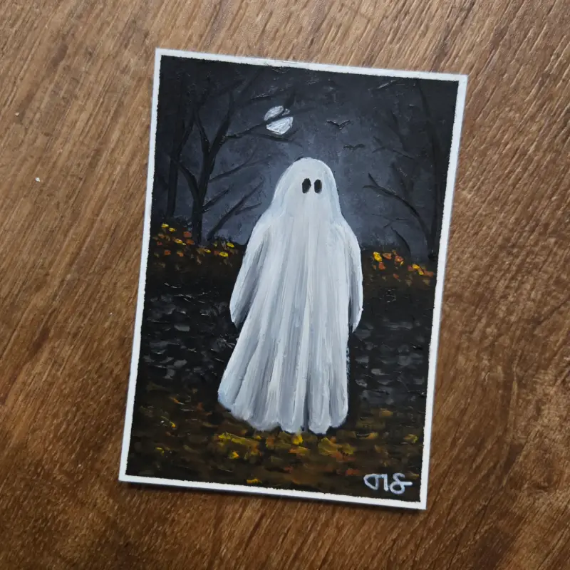 Ghost aceo art card