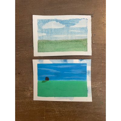 Grassy Field Bundle 3 aceo art card thumbnail 2