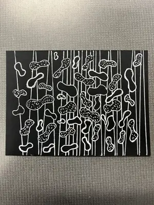 Prehistoric Squam aceo art card