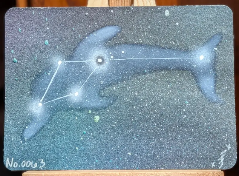 Delphinus aceo art card