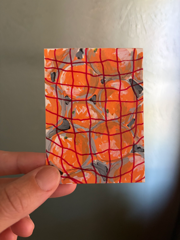 Market aceo art card