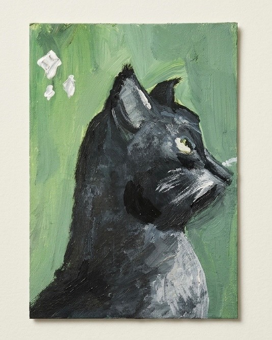 Midnight Muse aceo art card