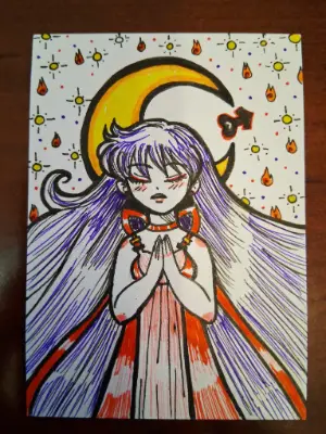 Life on Mars - Princess Mars, Sailor Mars of Sailor Moon Fanart aceo art card thumbnail 1