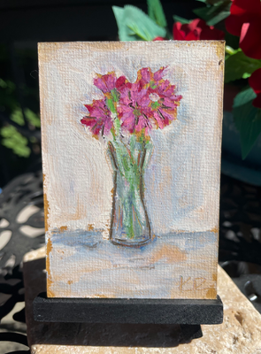 Quiet Arrangement aceo art card thumbnail 1