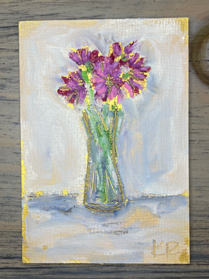 Quiet Arrangement aceo art card thumbnail 2