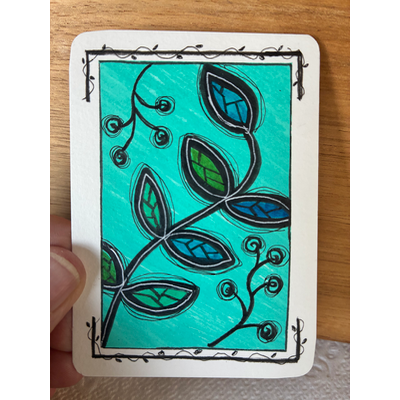 Mosaic Vine aceo art card thumbnail 1
