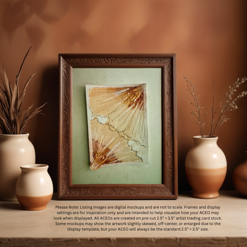 Expressive Petals aceo art card