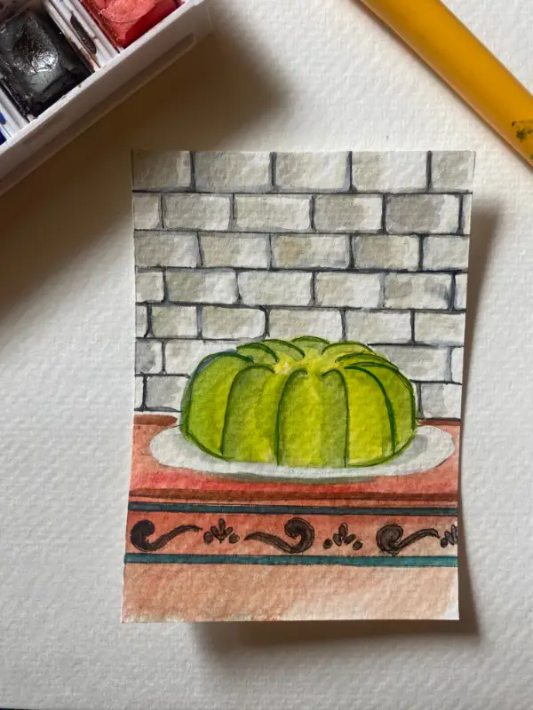 The Mighty Jello Mold aceo art card