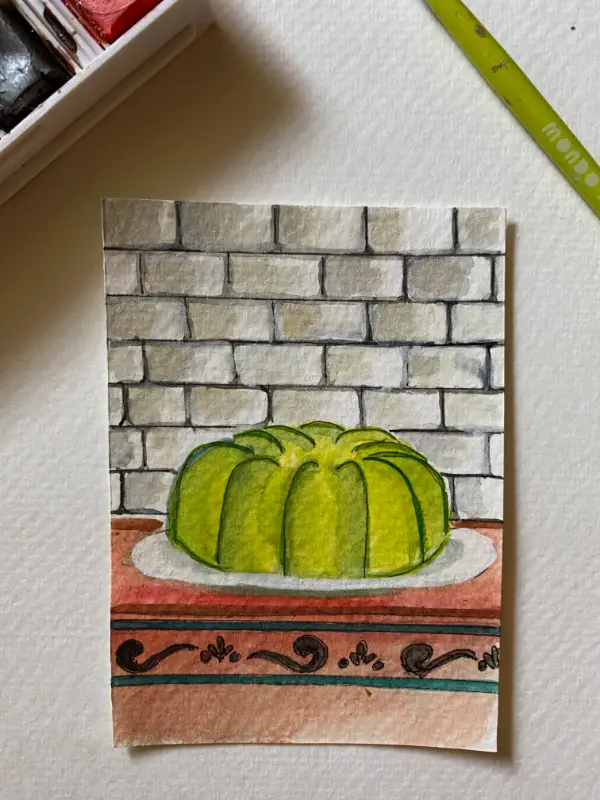 The Mighty Jello Mold aceo art card