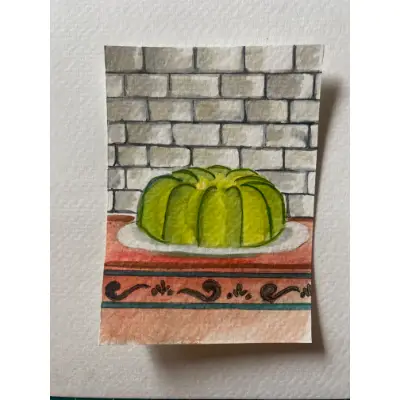 The Mighty Jello Mold aceo art card thumbnail 3